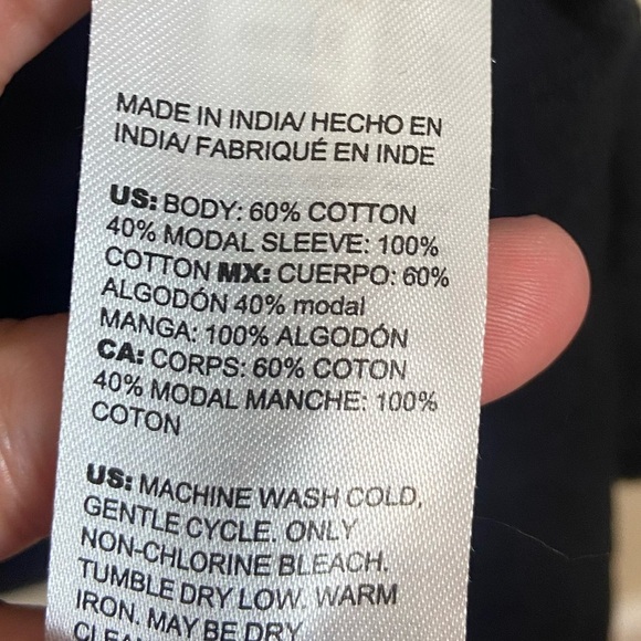 Chico’s Textured Puff Sleeve Black Dress - Picture 5 of 8